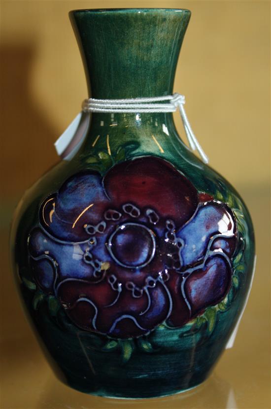 Small Moorcroft anemone vase